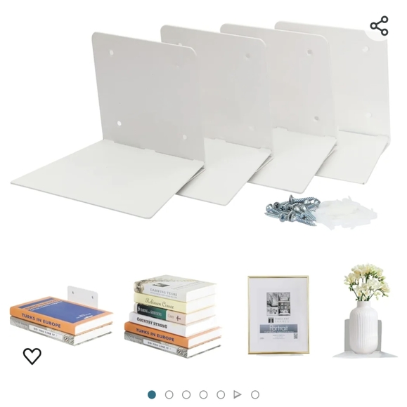 Floating bookshelves - Set of 6 - Picture 3 of 3